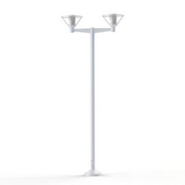 Lampadaire Bermude 2 lumières Blanc