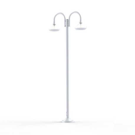 Lampadaire 2 lumières Boléro Blanc Roger Pradier