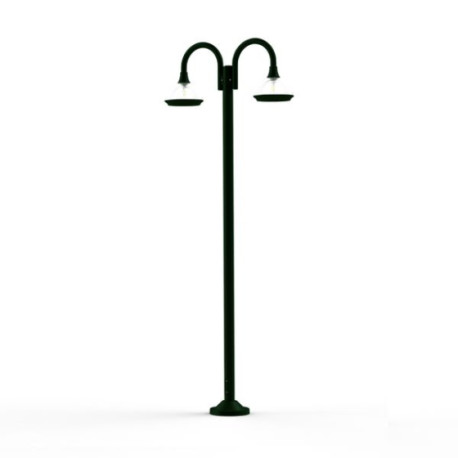 Lampadaire 2 lumières Boléro Vert anglais Roger Pradier