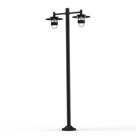 Lampadaire Kent 2 têtes Gris anthracite