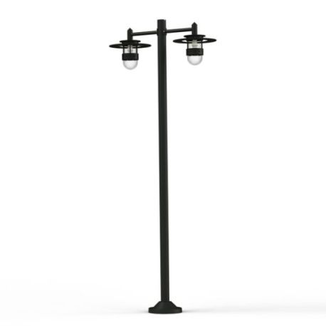 Lampadaire Kent 2 têtes Gris anthracite Roger Pradier