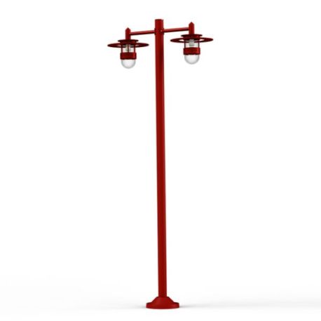 Lampadaire Kent 2 têtes Rouge Roger Pradier